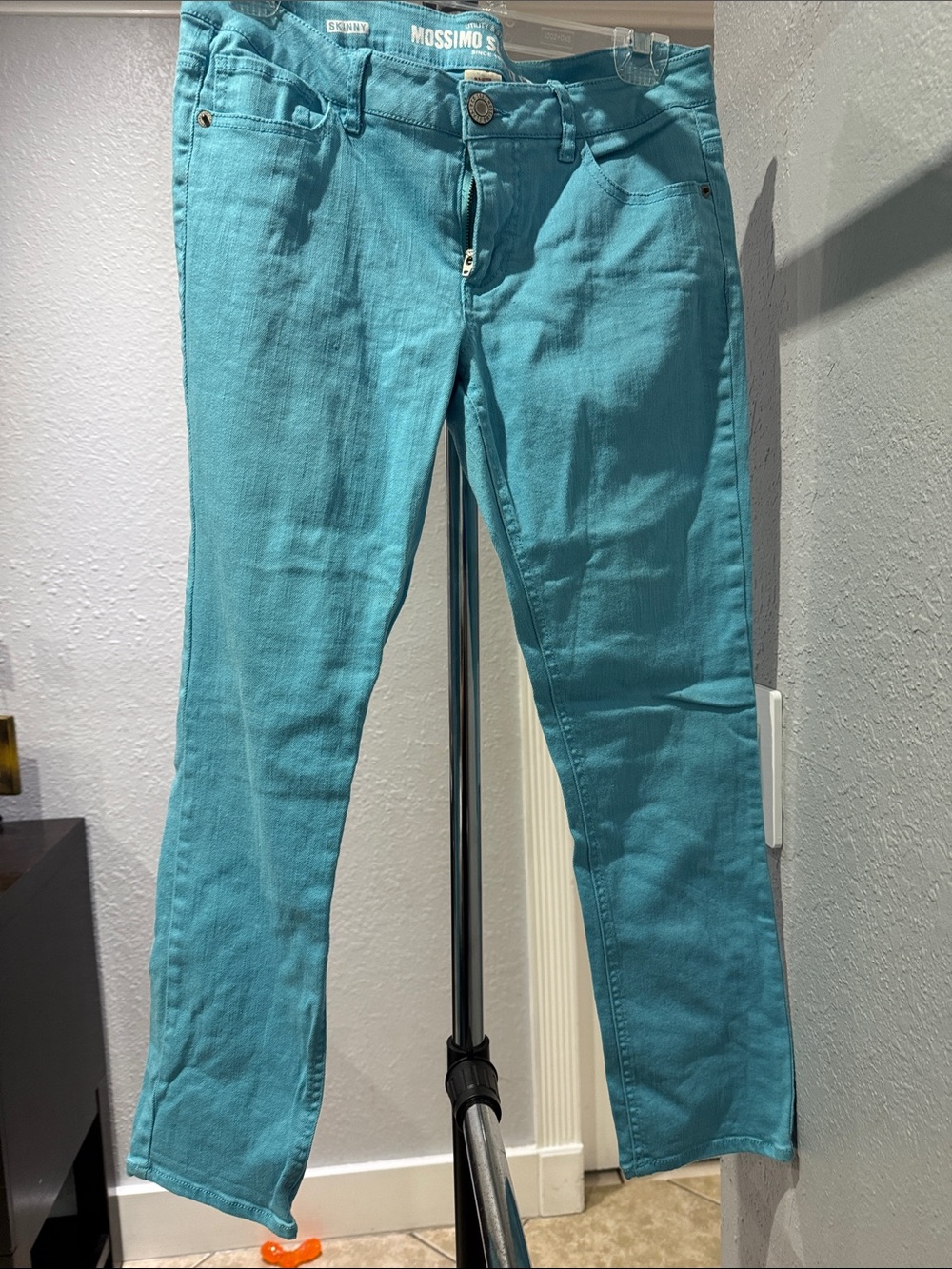Mossimo Supply Co. Teal Skinny Jeans for Women - Slim Fit Teal Denim
